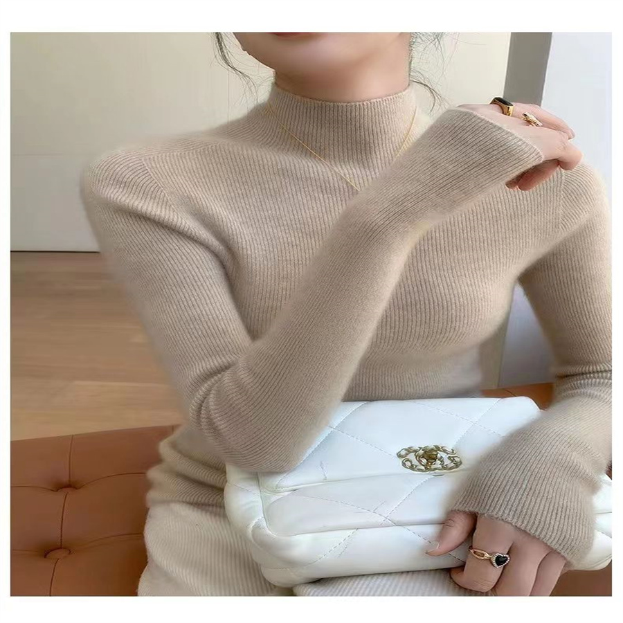 Spring New Korean Version Of The Cold Warm Slimming Temperament Sweater Solid Color Matching Thin Long Cardigan Slimming Long Sleeve Sweater Women 3 Specification drawing