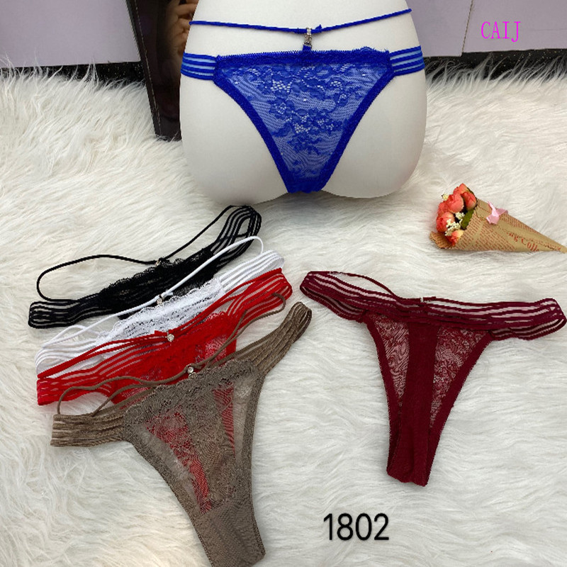 French lace thong sexy pure sexy semi-transparent thong Item Picture