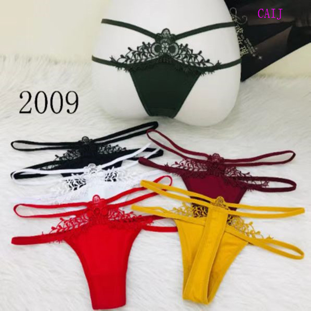 New sexy solid color translucent open crotch comfortable lace thong mesh low waist-free pants full figure