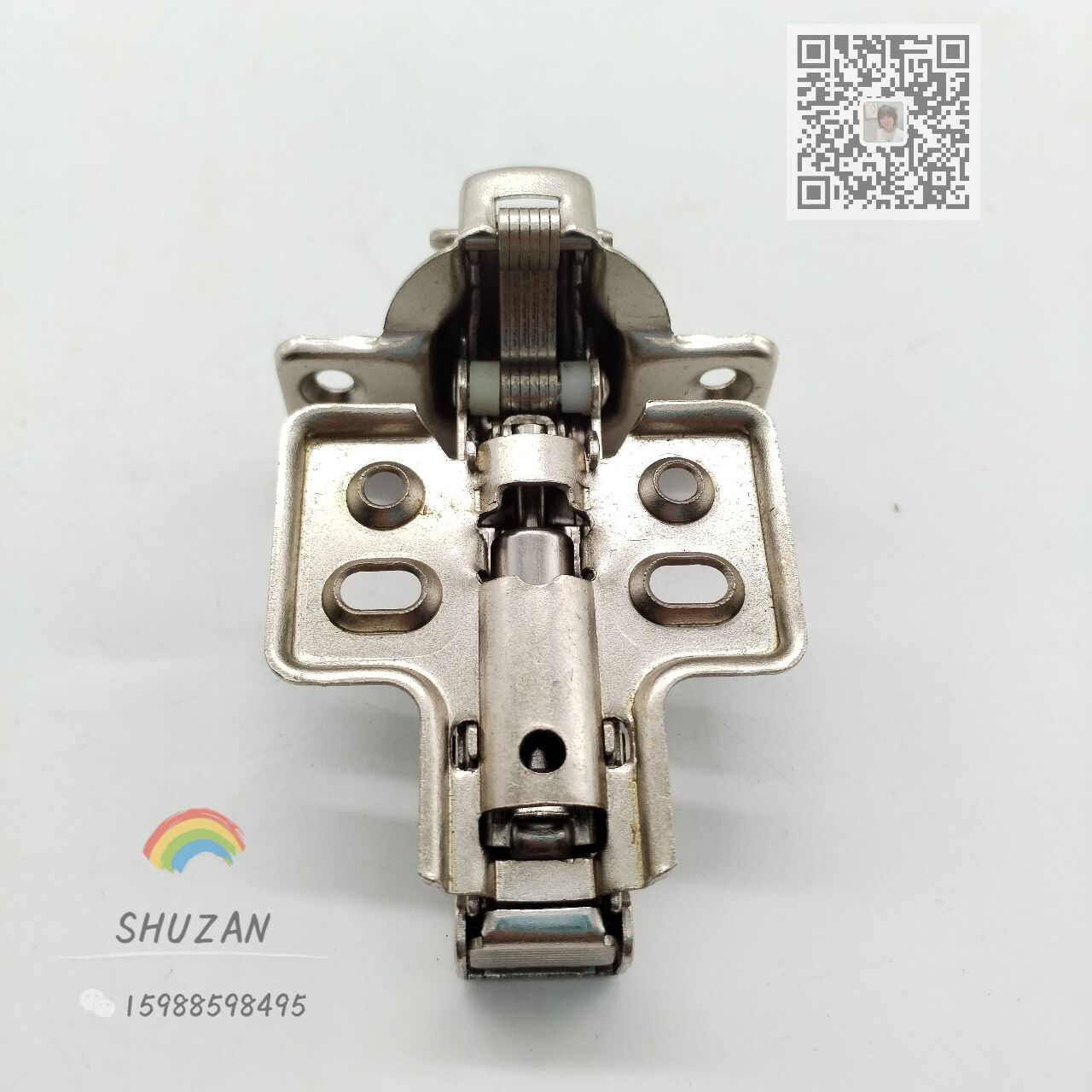 . Rich short arm hinge small short hinge aircraft pipe spring cabinet door hinge American short arm hinge Specification drawing