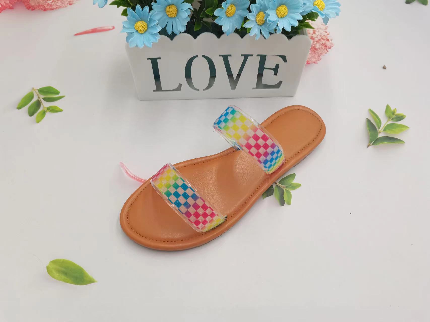 Europe and America new sandals female summer flat slippers thumbnail