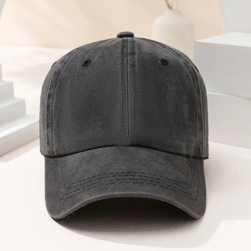 Classic Baseball Hat Low Profile with Unstructured Crown, Baseball Hat Adjustable with Strapback Closure High Quality Hat thumbnail