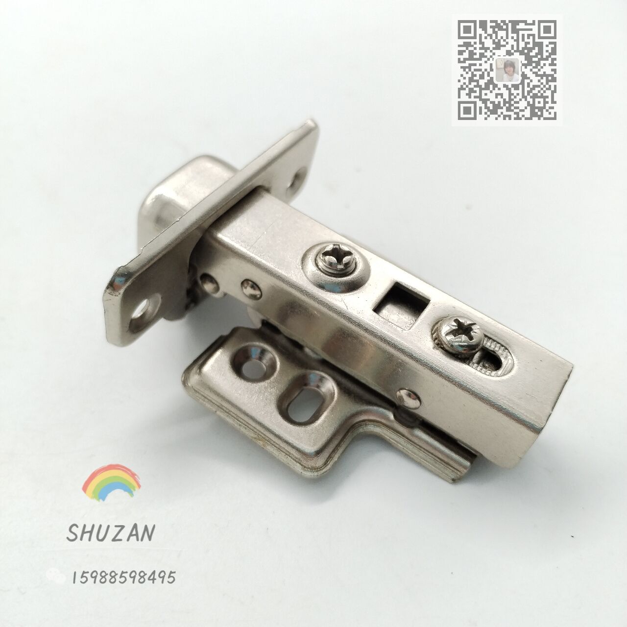 . Rich short arm hinge small short hinge aircraft pipe spring cabinet door hinge American short arm hinge details Picture