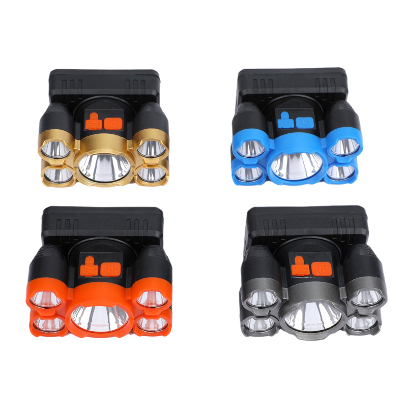 81001 faros de plástico (1+4,USB,XPE) faros de plástico USB recargables faros de ciclismo faros de camping al aire libre faros de minería faros de mantenimiento faros de camping faros de pesca Application Scenario