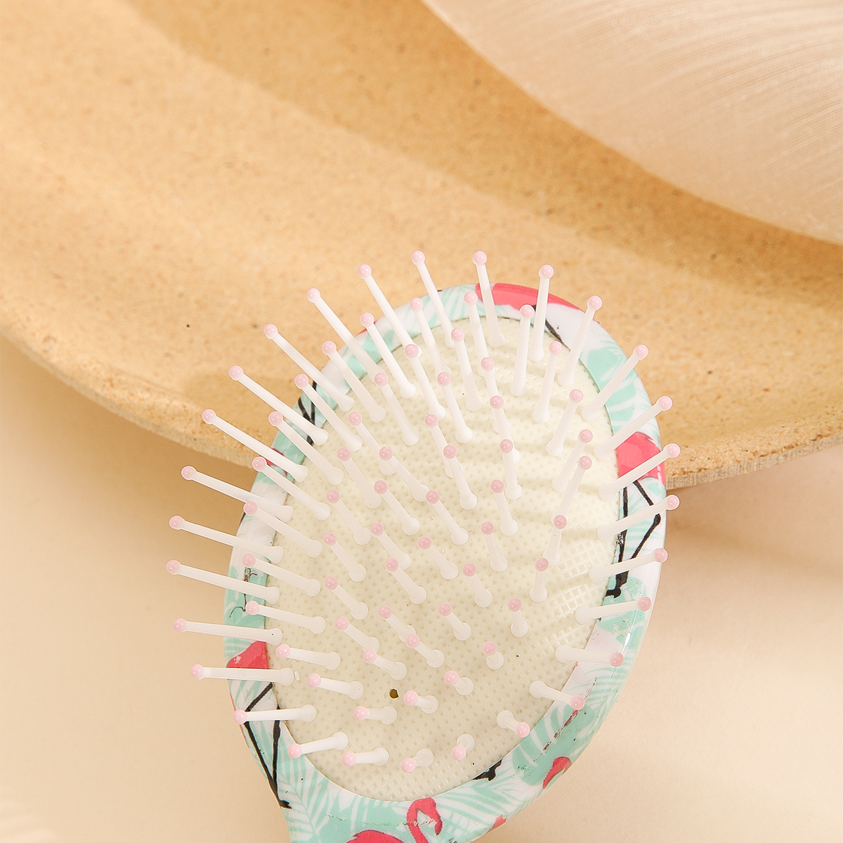 The small and mini airbag comb for women is not harmful to the scalp. It is a plastic comb and a cute cartoon airbag comb pic 2