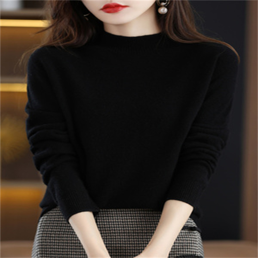 Woolen Sweater Women 2022 New Autumn And Winter Pullover Sweater Loose And Thick Women's Winter Base Sweater Women's Trend 22 details Picture
