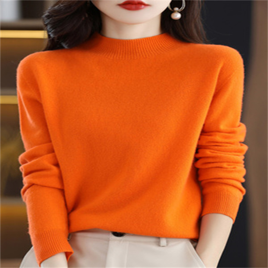 Woolen Sweater Women 2022 New Autumn And Winter Pullover Sweater Loose And Thick Women's Winter Base Sweater Women's Trend 31 details Picture