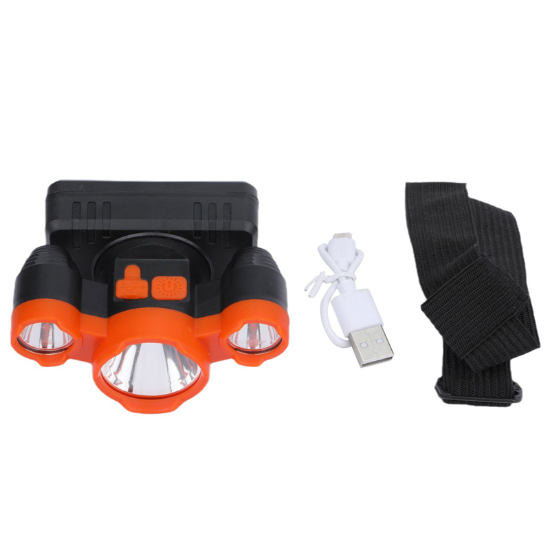 81002 пластиковая фара (1+2,USB,XPE) пластмассовая лампа заряжающая головка (USB, usb, spe pic 10