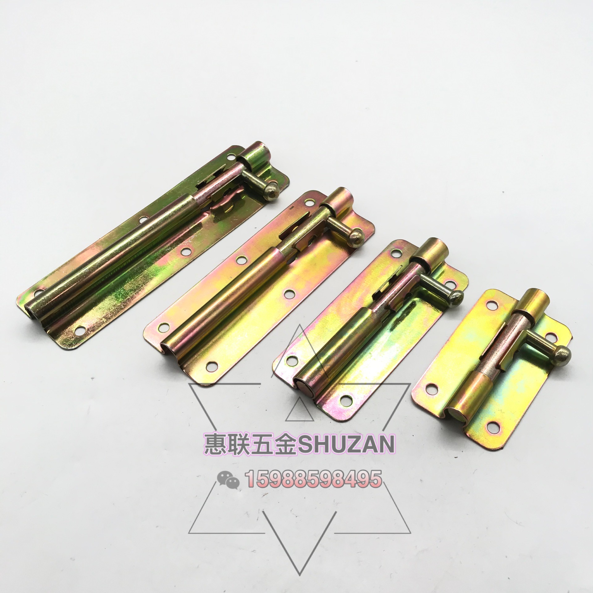 Heavy duty bolt thickened color zinc door bolt female door to open door bolt Square bolt