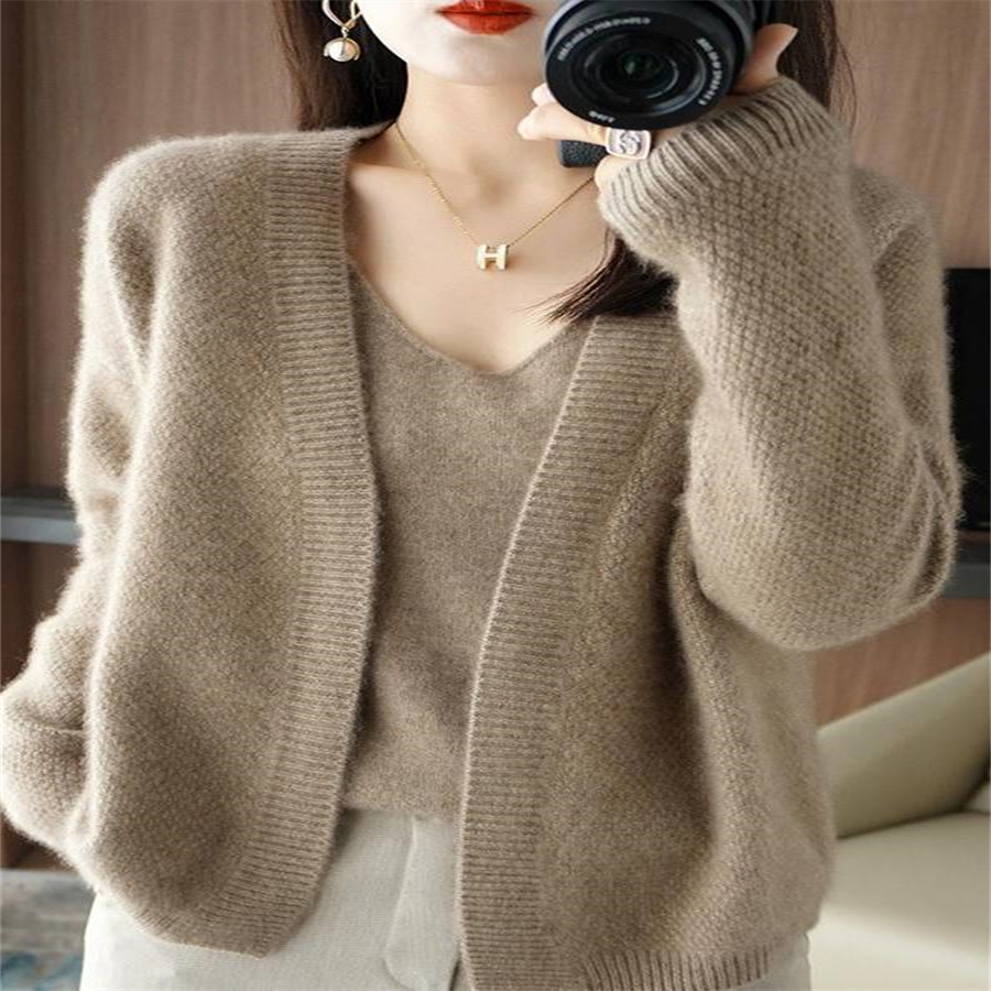 Woolen Sweater Women 2022 New Autumn And Winter Pullover Sweater Loose And Thick Women's Winter Base Sweater Women's Tide 46 Specification drawing