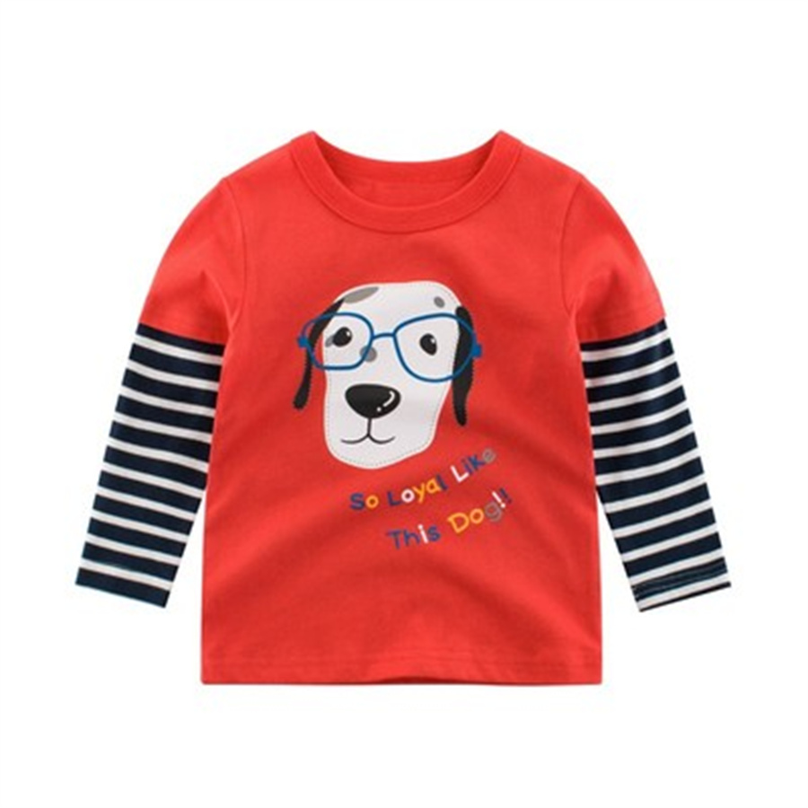 Boy's Long-Sleeved T-Shirt Spring And Autumn Winter 2022 New Autumn Clothes Baby Autumn Clothes For Small Boys Baby Children's Base Shirt 41