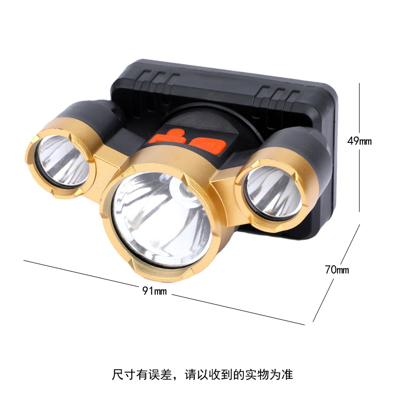 81002 пластиковая фара (1+2,USB,XPE) пластмассовая лампа заряжающая головка (USB, usb, spe pic 7