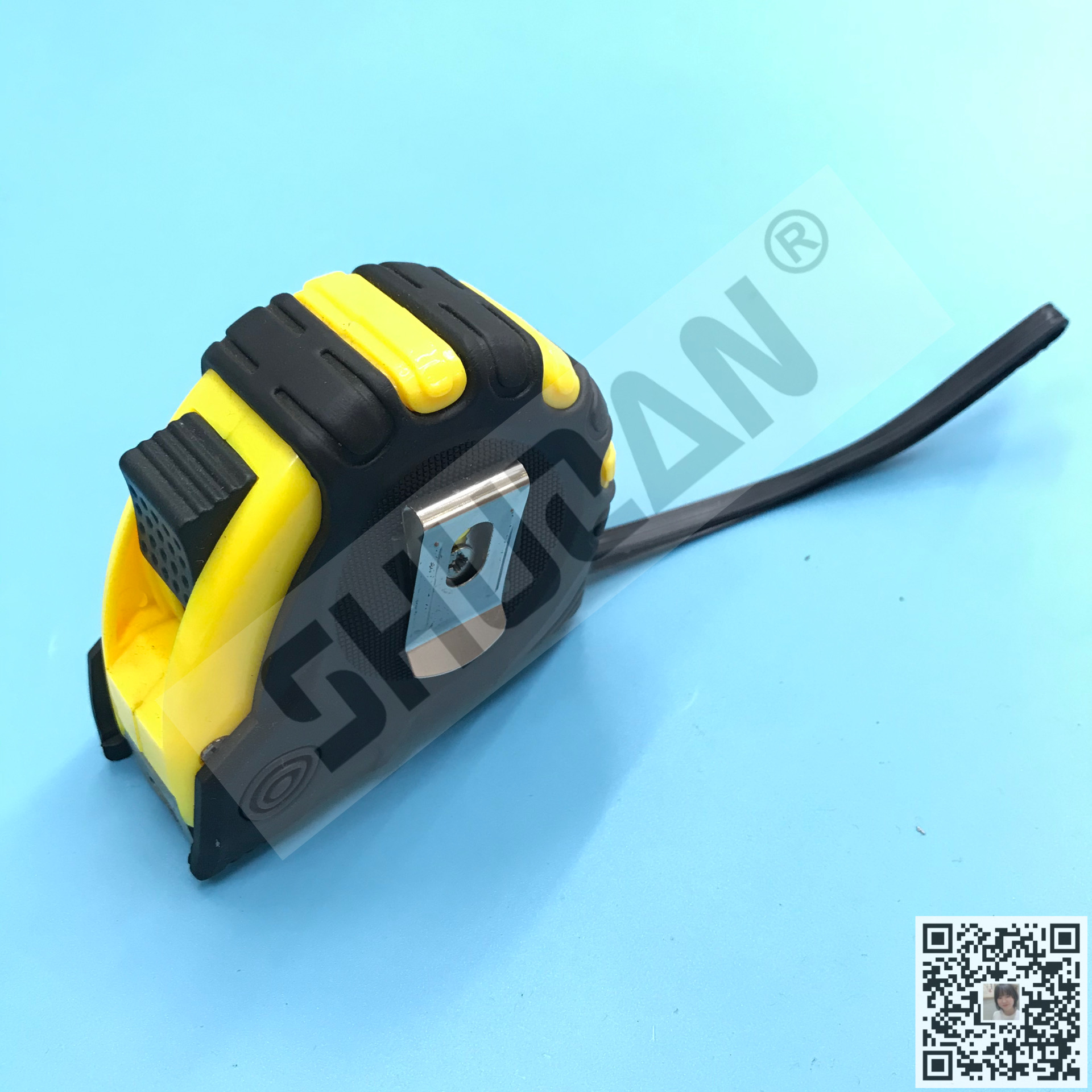 Self-locking tape measure High-precision thickened laminated steel tape measure tool Hardware tool