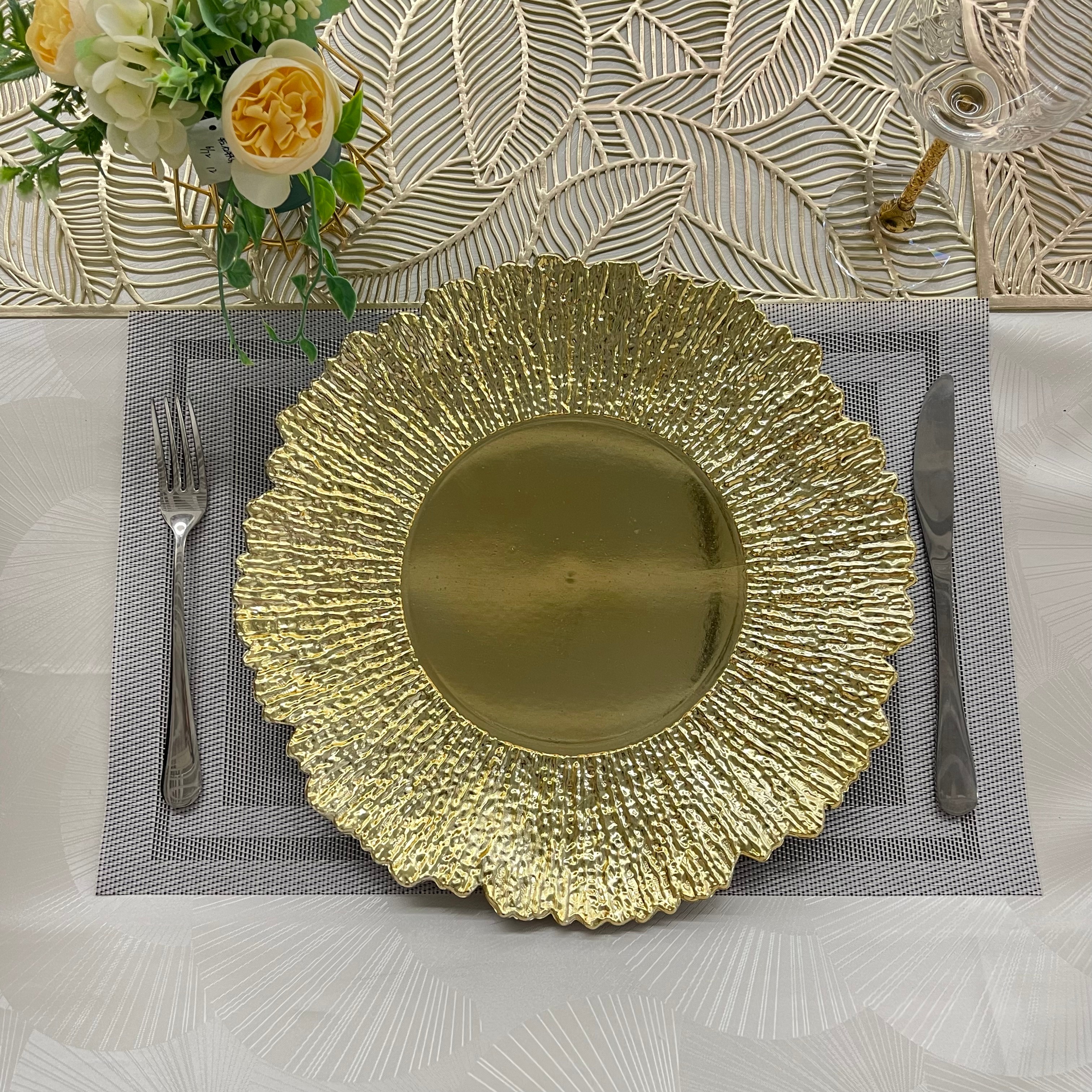 The new hot lotus edge electroplating plastic plate thumbnail