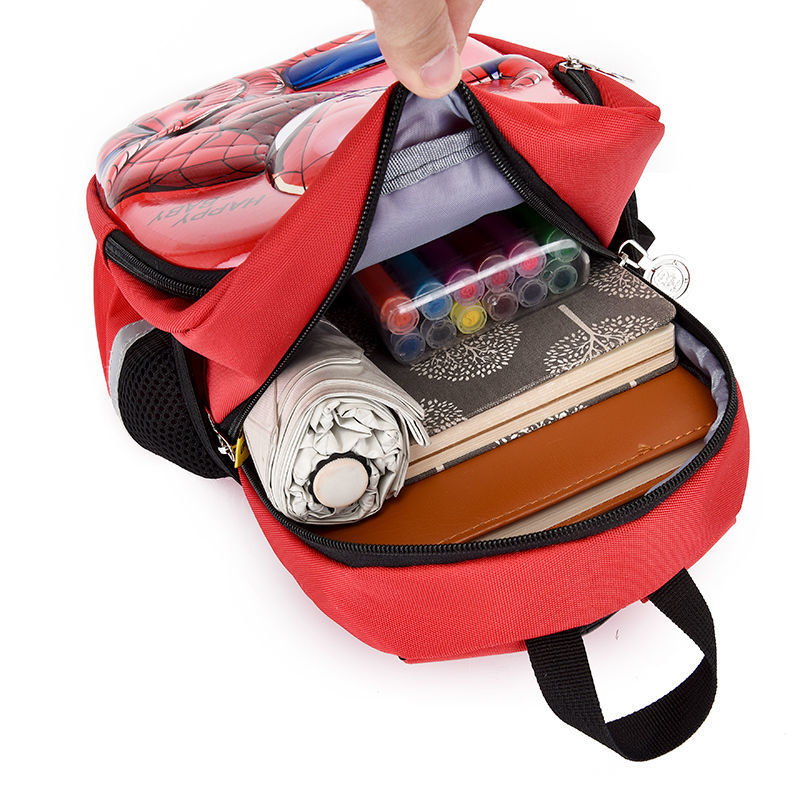 儿童书包男童蜘蛛侠书包新款卡通3-6岁女童书包大中小班男孩背包详情7