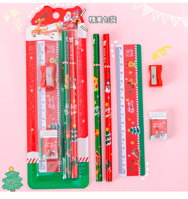 Stationery gift box set, Christmas gifts for primary school students and children, birthday sharing gifts for kindergarten kids, pencil set pic 10