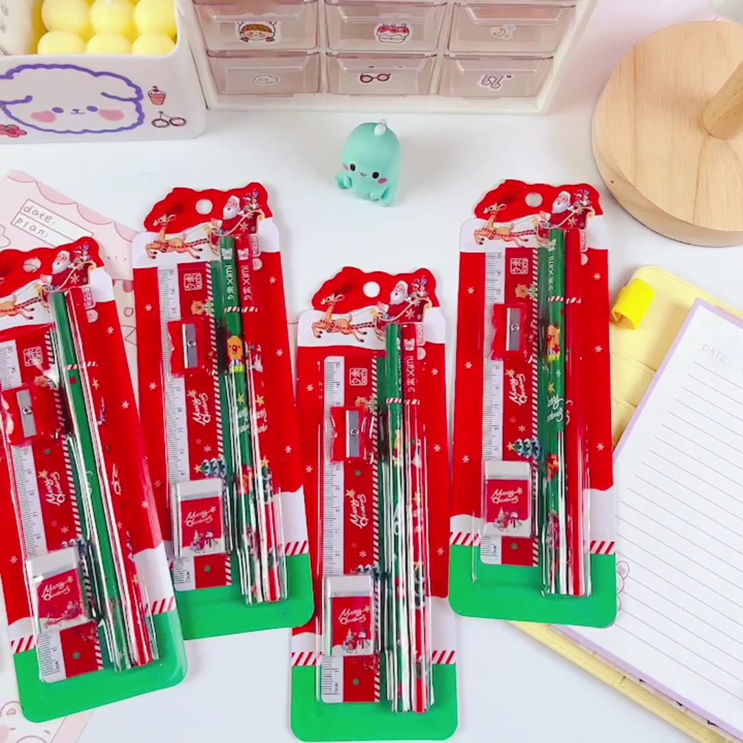 Stationery gift set Primary school children Christmas prize Kindergarten children birthday gift sharing pencil set