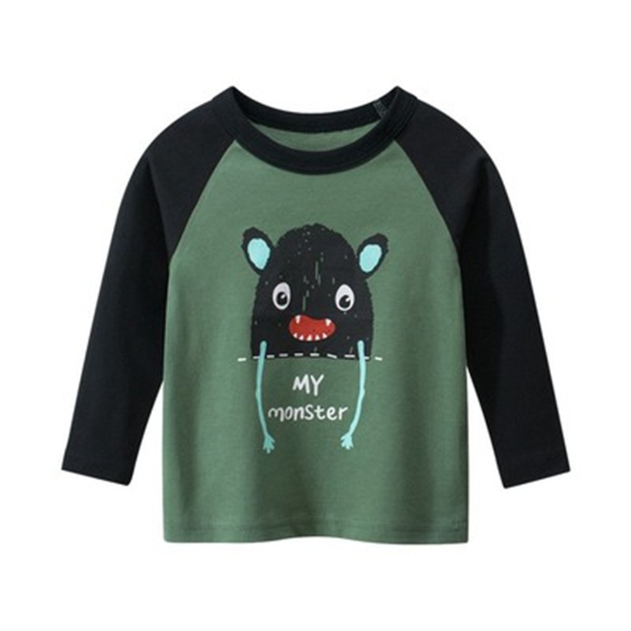 Boy's Long-Sleeved T-Shirt Spring And Autumn Winter 2022 New Autumn Clothes Baby Autumn Clothes For Small Boys Baby Children's Undershirt 34