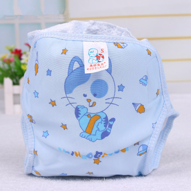 Baby training underwear Leak proof washable diaper pants waterproof breathable diaper pocket 100% cotton baby potty learning pants Item Picture