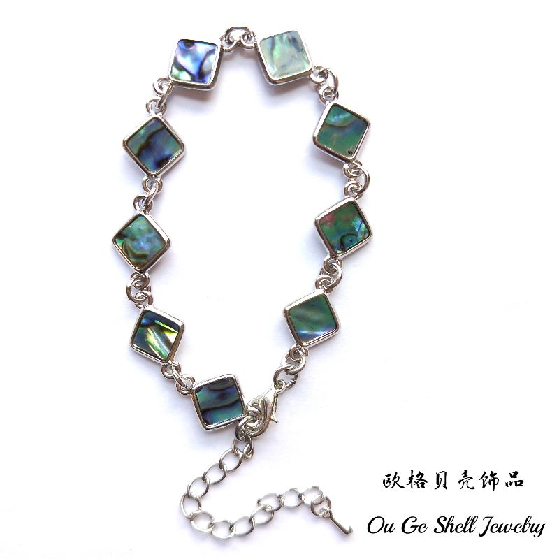 European And American Retro Personality Natural Shell Bracelet Shell Jewelry Diamond Bracelet Abalone Shell Bracelet Diamond Shell Bracelet