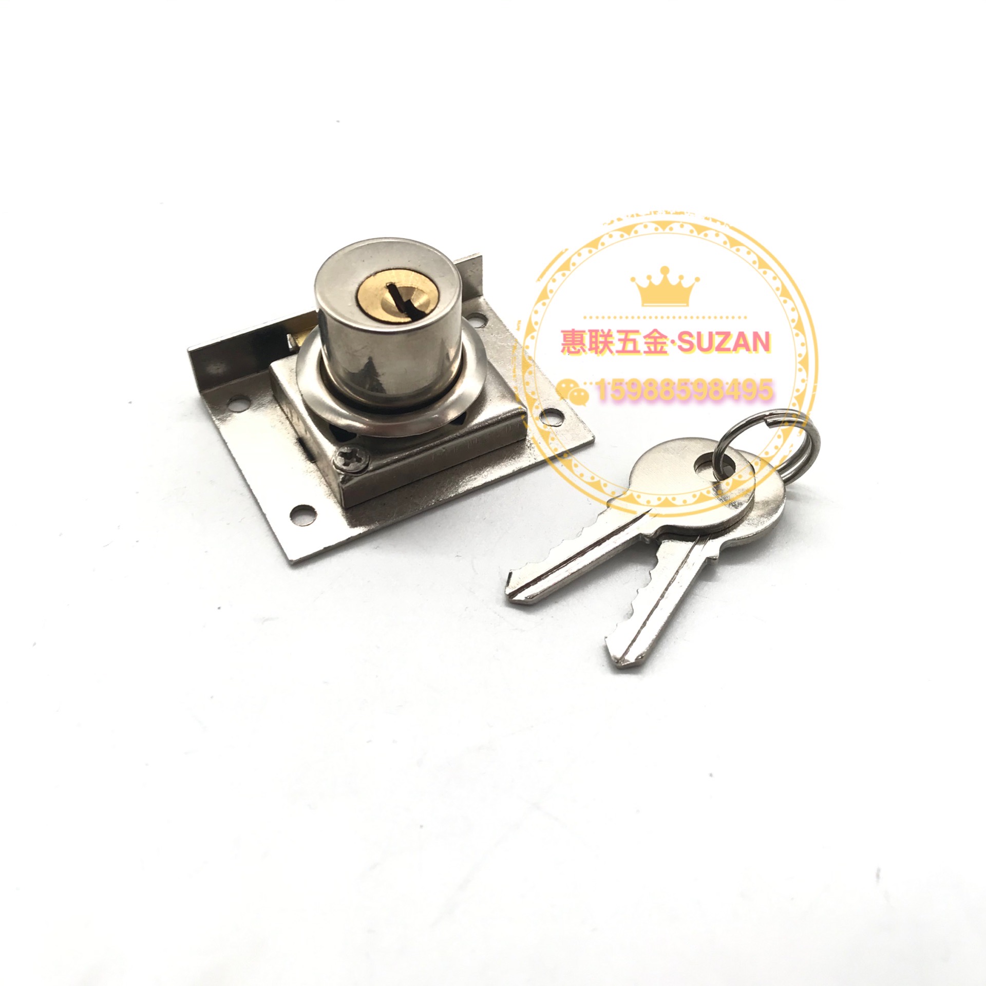 Desk cabinet drawer lock Door drawer cabinet lock Zinc alloy swivel tongue drawer lock lock core