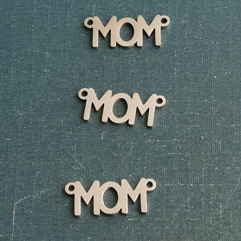 diy Jewelry Mom Accessories Titanium steel Stainless Steel Pendant bracelet Necklace Pendant Stainless Steel Spot steel gold
