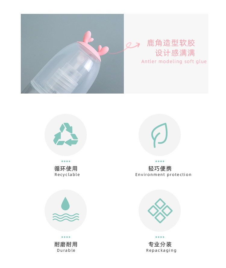 包包寳Cartoon rabbit spray bottle Travel portable spray bottle详情3