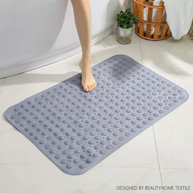 IBH Bathroom PVC non-slip upholstery floor mat Bathroom door bath suction cup floor mat massage mat Shower carpet mat BH22112652