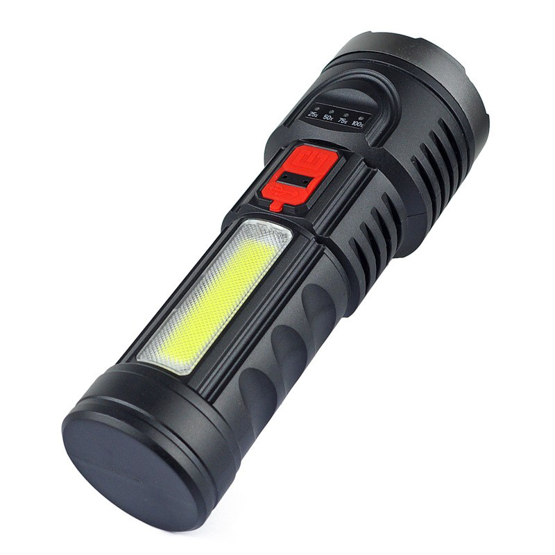 81016 linterna de plástico linterna COB linterna USB recargable home linterna exterior linterna de iluminación linterna portátil linterna de luz brillante Item Picture