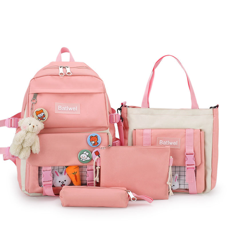 Spot campus schoolbag female Korean version fresh elementary school girl backpack junior high school high school backpack