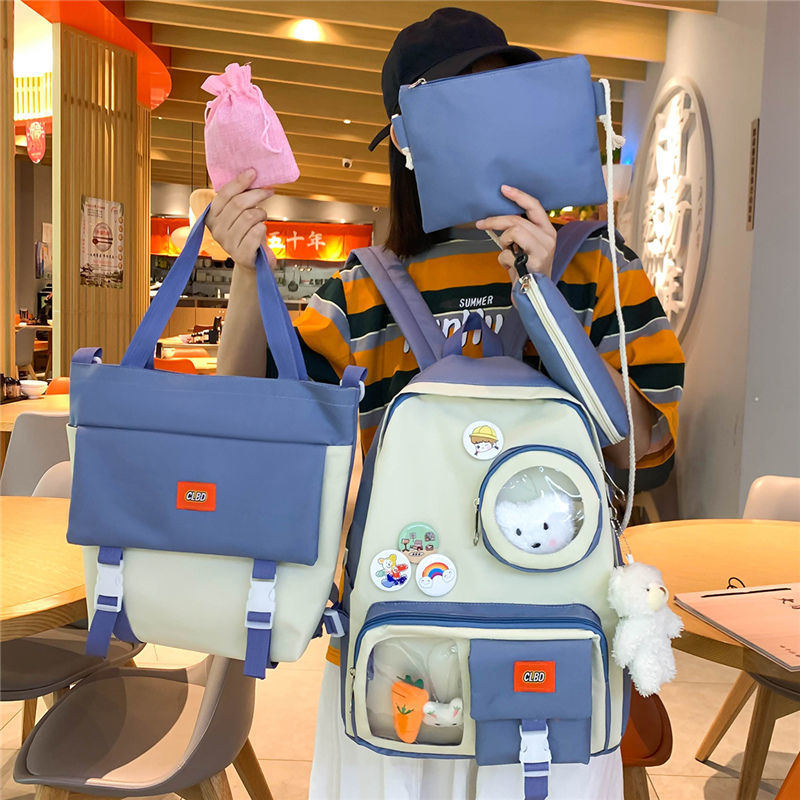 书包套装初高中大容量大号女容量大韩式韩版学生双肩韩版百搭时尚详情4