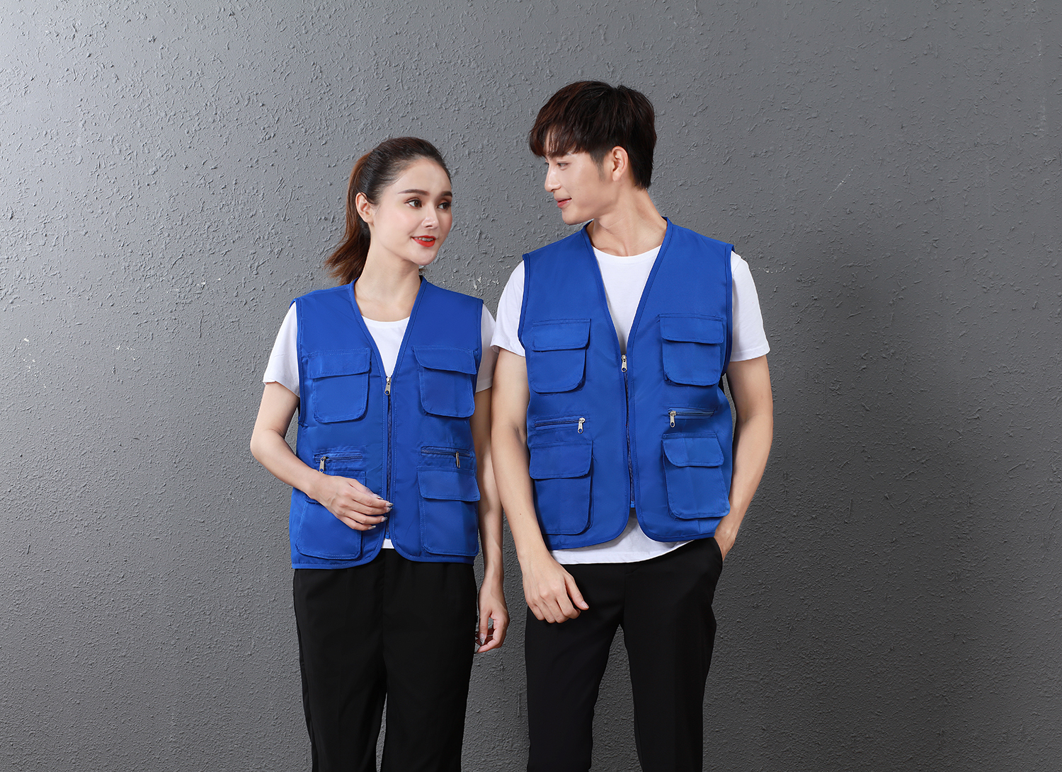 【销量榜首】多口袋工作服钓鱼背心马甲志愿者背心印字记者婚庆摄影广告工装详情2