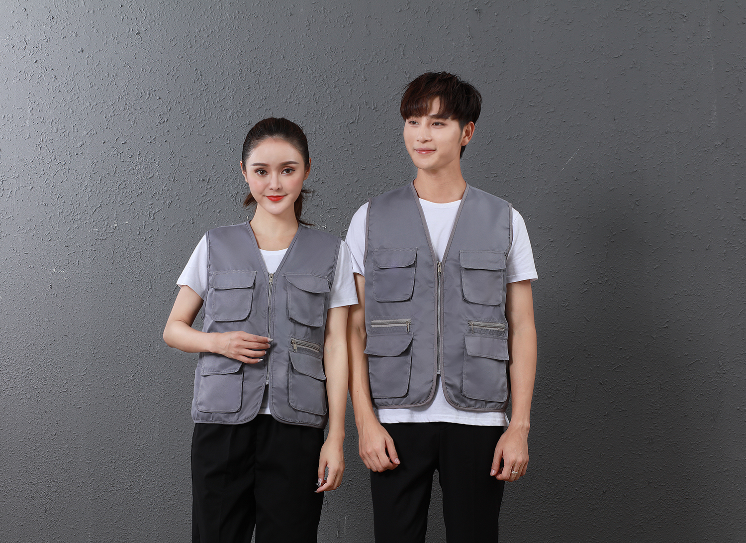 【销量榜首】多口袋工作服钓鱼背心马甲志愿者背心印字记者婚庆摄影广告工装详情8