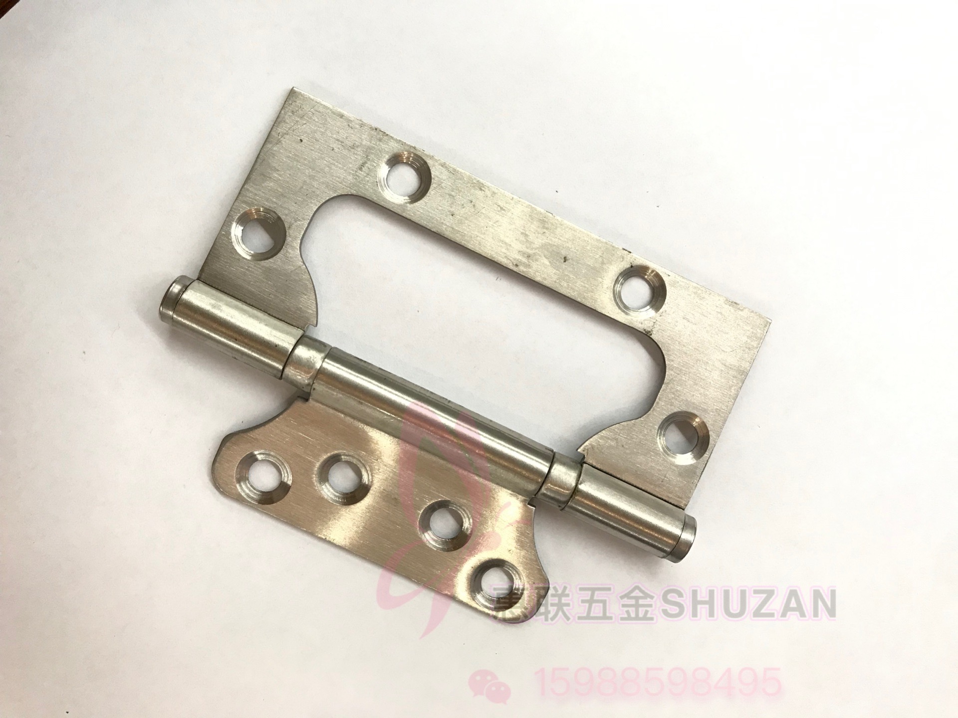 Stainless steel hinge no slot door door quiet bearing loose-leaf bedroom door solid wooden door hinge details Picture
