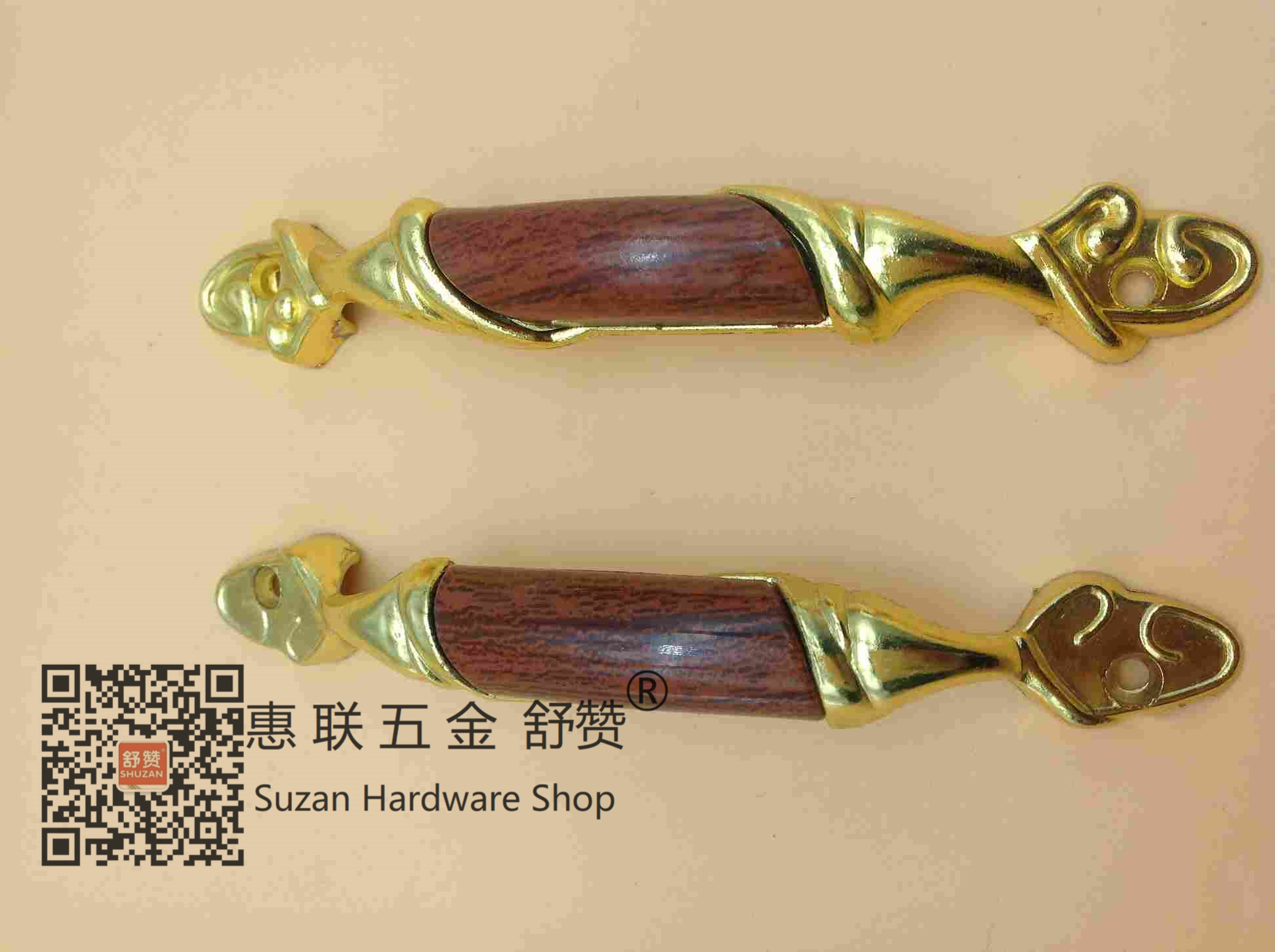 Open hole handle cabinet pull hand light luxury gold handle can be customized handle