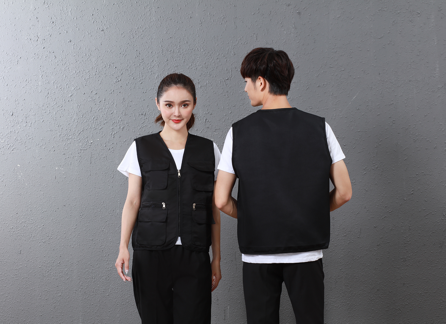 【销量榜首】多口袋工作服钓鱼背心马甲志愿者背心印字记者婚庆摄影广告工装详情5