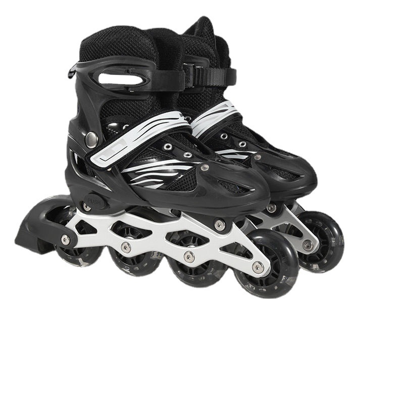 轮滑鞋 儿童款溜冰鞋儿童套装男女童旱冰鞋双排可调节滑冰鞋运动详情图4