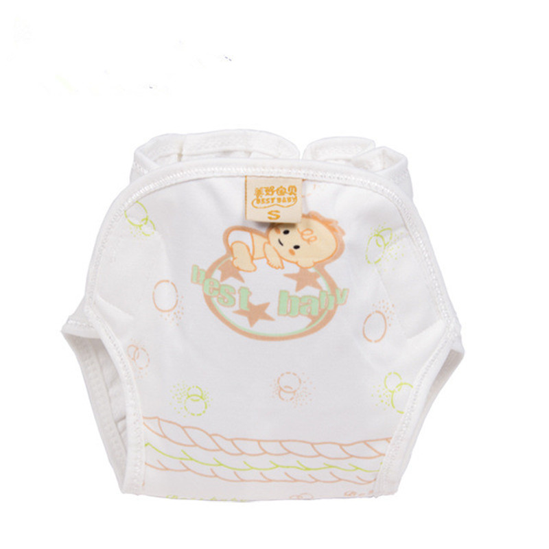 Diaper pants newborn diaper pocket 100% cotton washable baby breathable baby cloth diaper fixed pants leakproof diaper details Picture