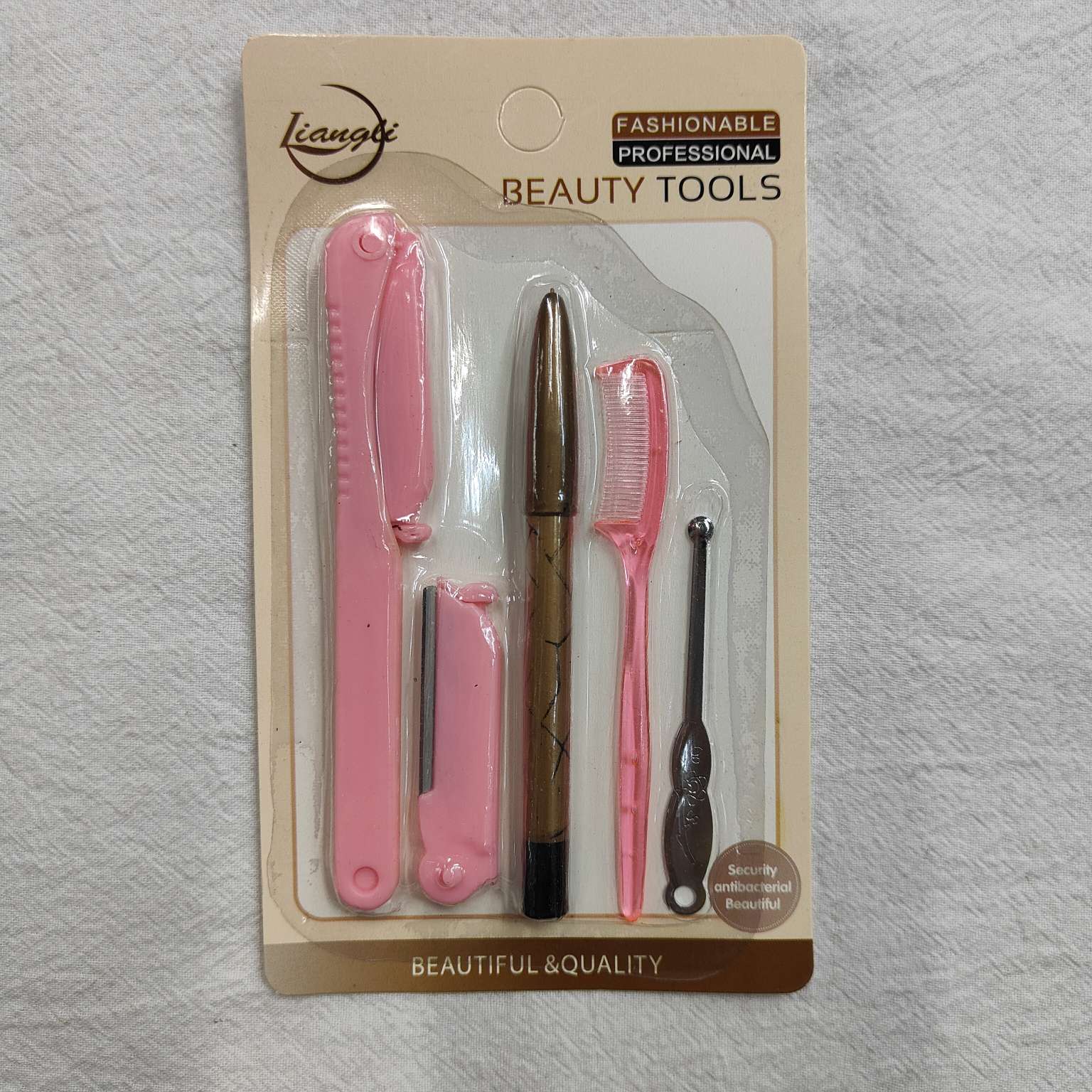 26414 Xandre Makeup tools 5 beauty tools set Eyebrow razor blade Eyebrow pencil Eyebrow comb ear digging
