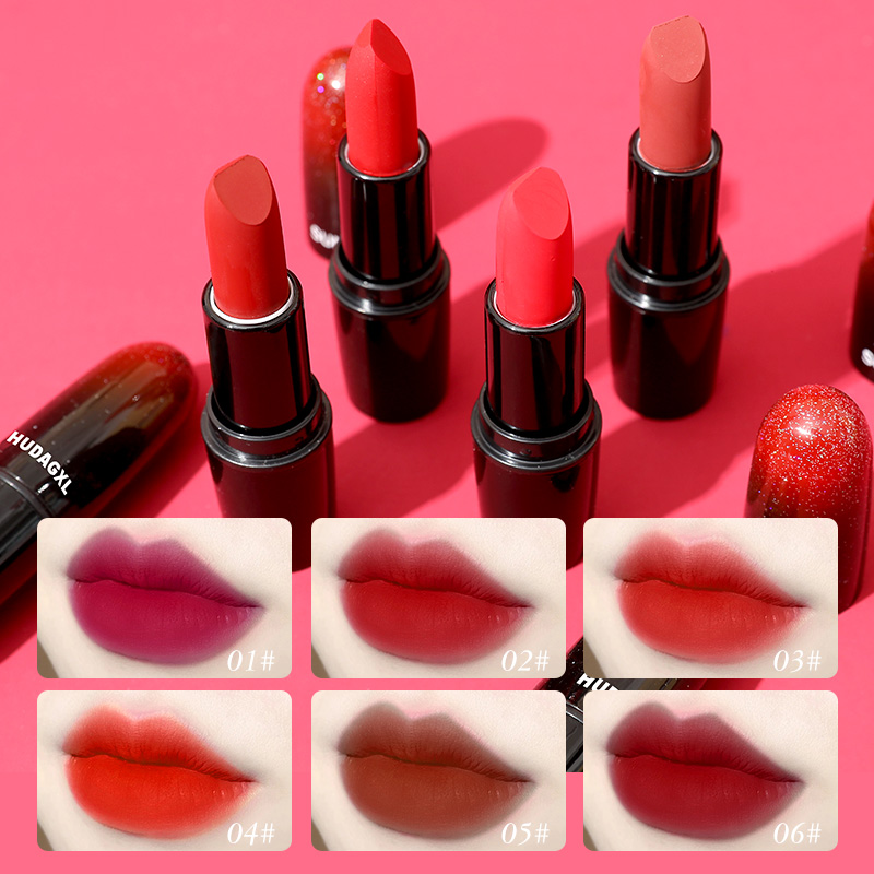 HUDAGXL lipstick matte non-stick cup Warhead lipstick 2022 Cute girl direct seller Douyin hot thumbnail