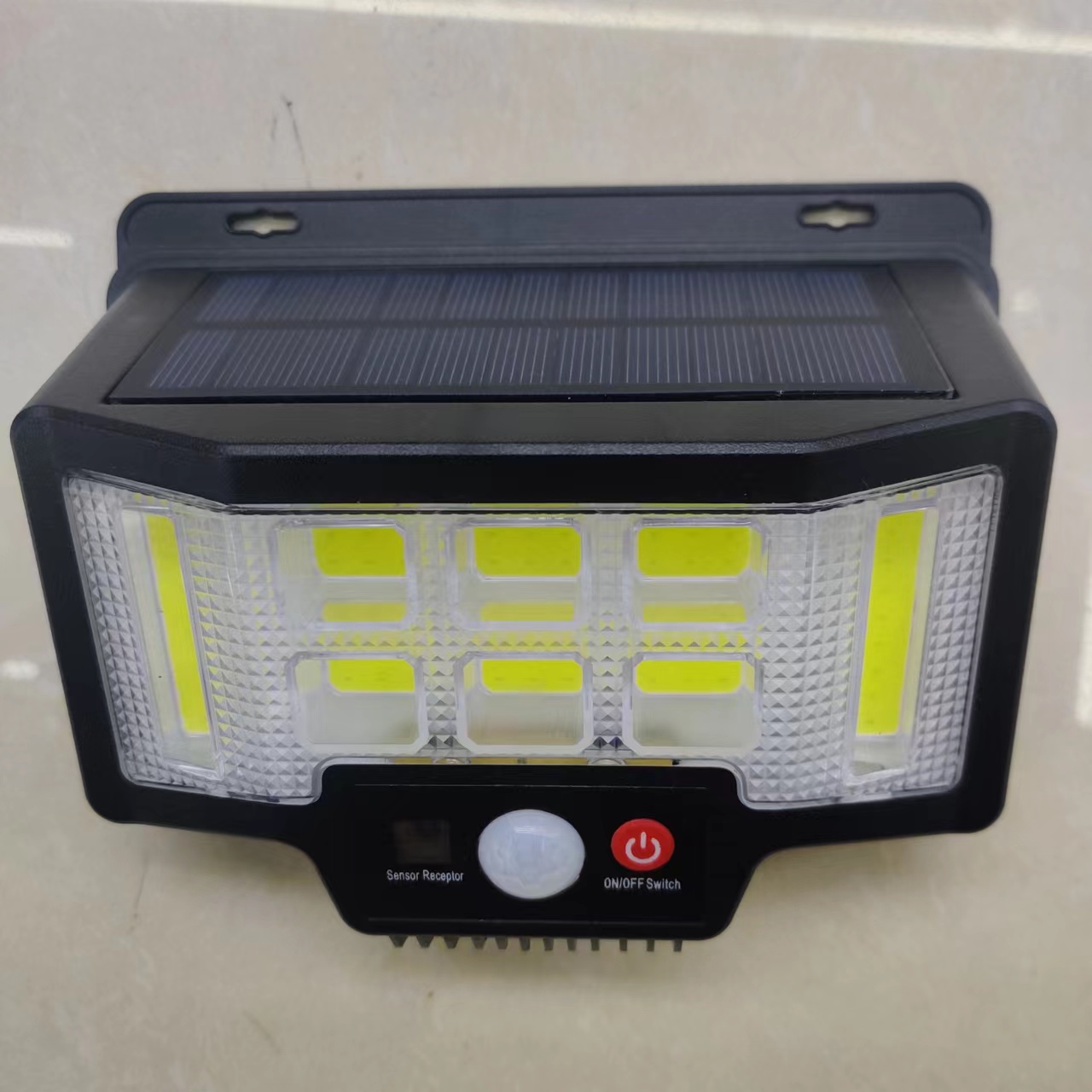 High wattage color-changing COB solar wall lamp thumbnail