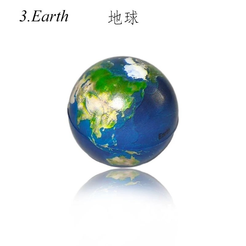 pu彩印实心海绵软球九大行星儿童早教认知玩具星空弹力球 pic 6