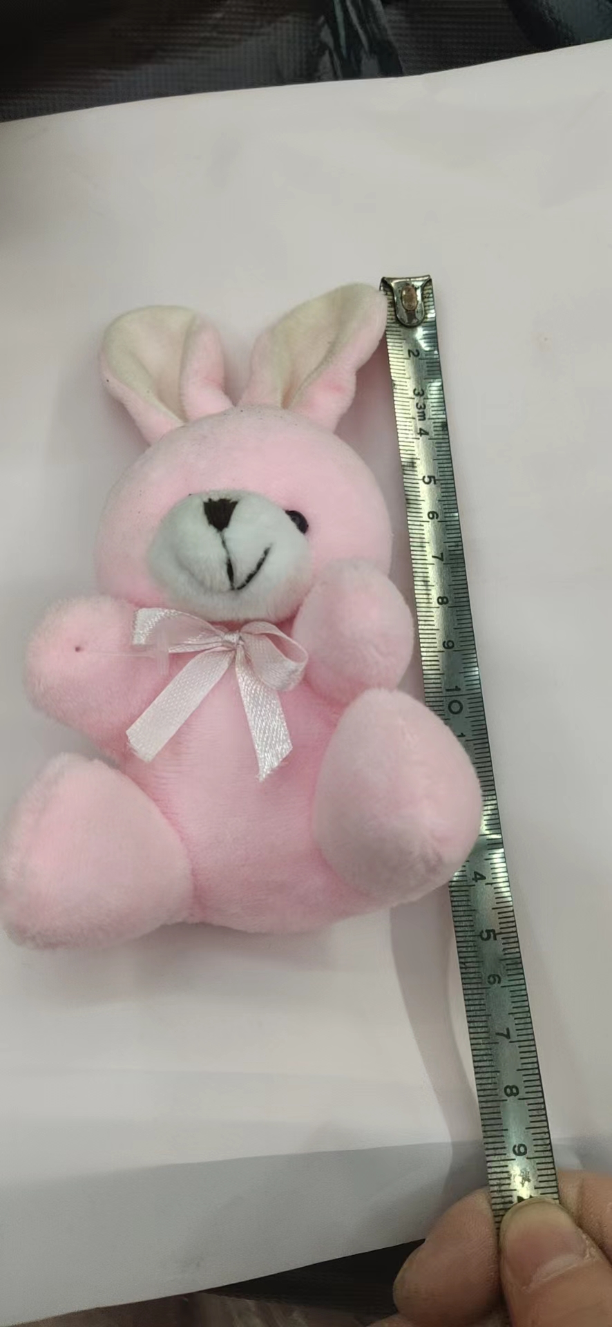 毛绒背包钥匙装饰挂件婚庆抛洒会议礼品13公分坐兔挂件