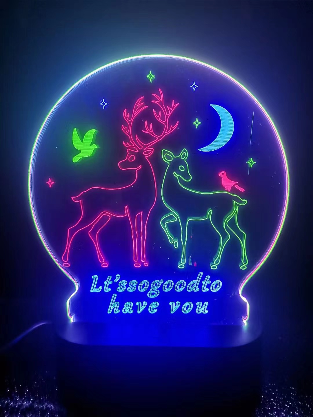 Number 1 decorative lights, home ornaments, shaped lights, festival gifts, and presents for students Item Picture
