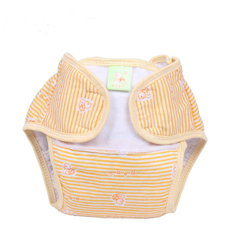 Baby diaper pants washable baby diaper pocket breathable leakproof diaper waterproof striped diaper four seasons newborn Specification drawing
