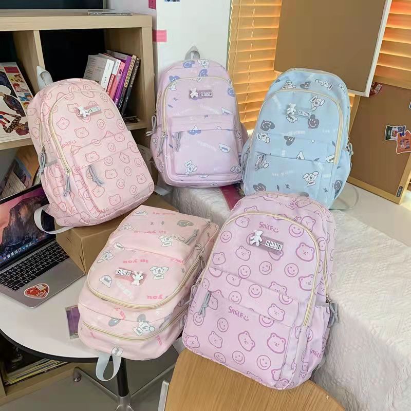 Schoolbag female junior middle school students 1-3-4-6 children's backpack super light load reduction ridge protection lovely princess backpack large capacity thumbnail