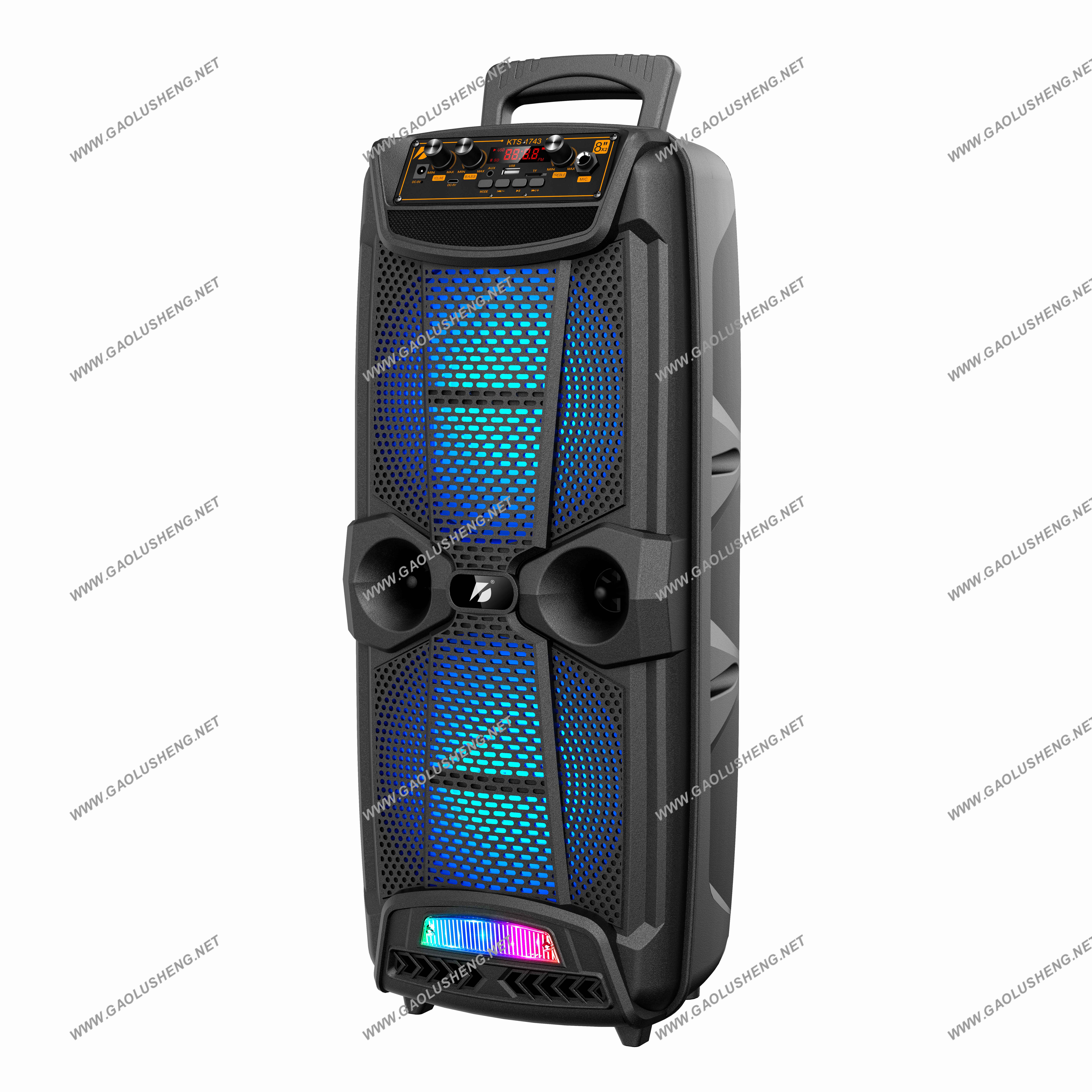 KTS-1743 double - inch series portable speakers Bluetooth wireless audio radio full figure