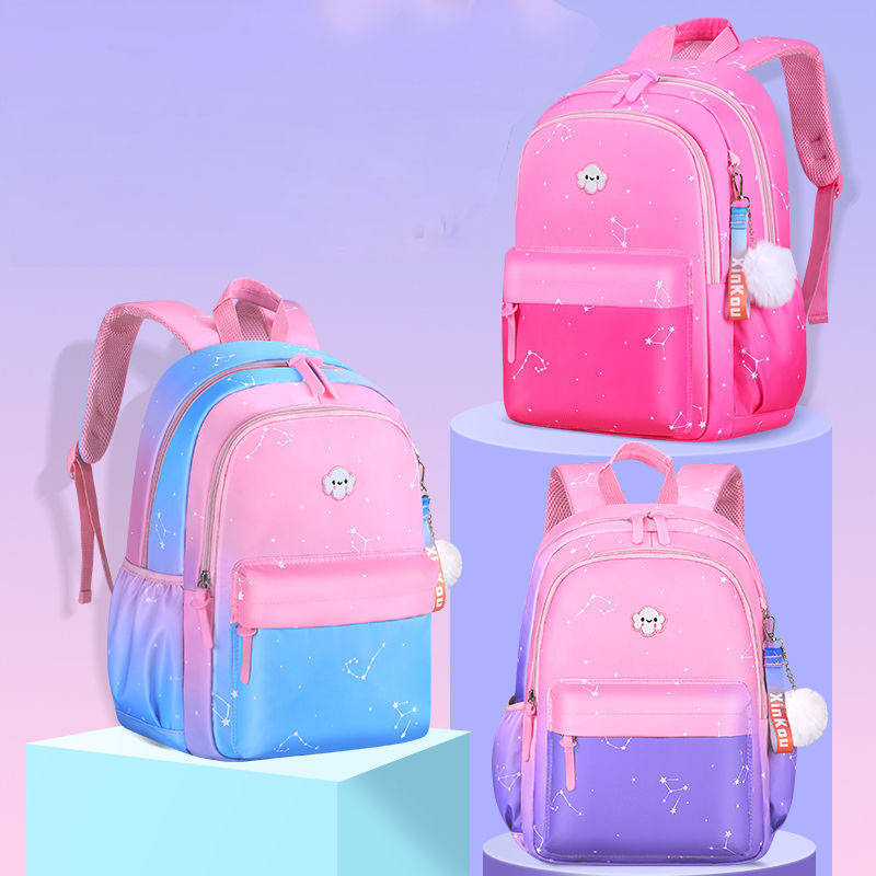 Girls children schoolbag female primary school Korean kindergarten girls one or two grade 3456 backpack backpack large capacity thumbnail