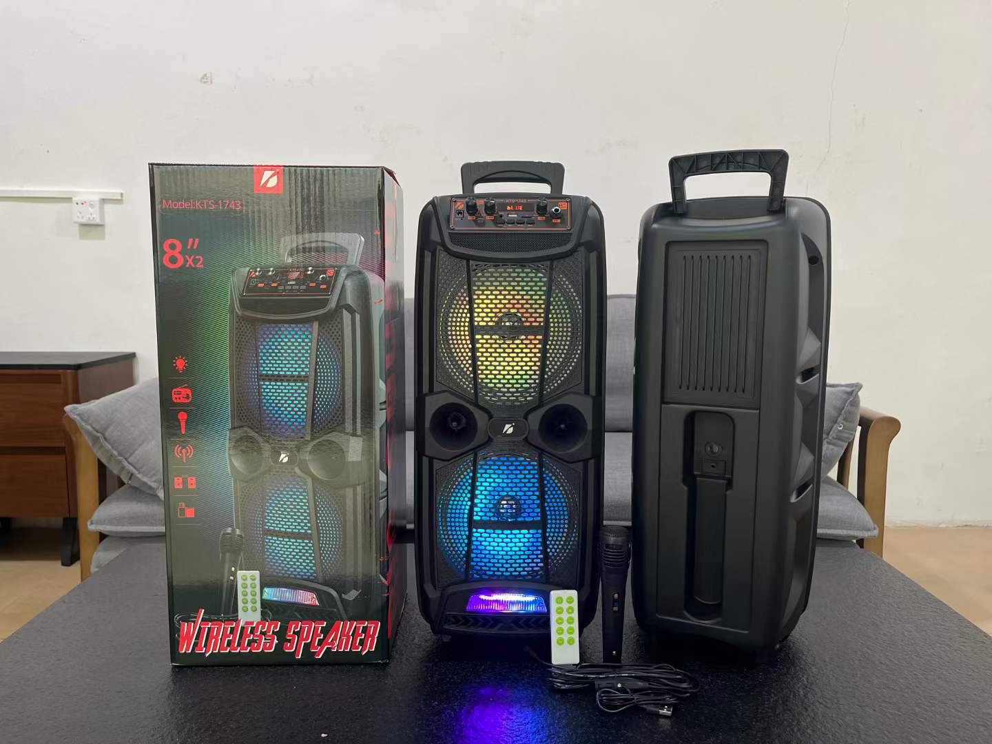 KTS-1743 double - inch series portable speakers Bluetooth wireless audio radio Application Scenario