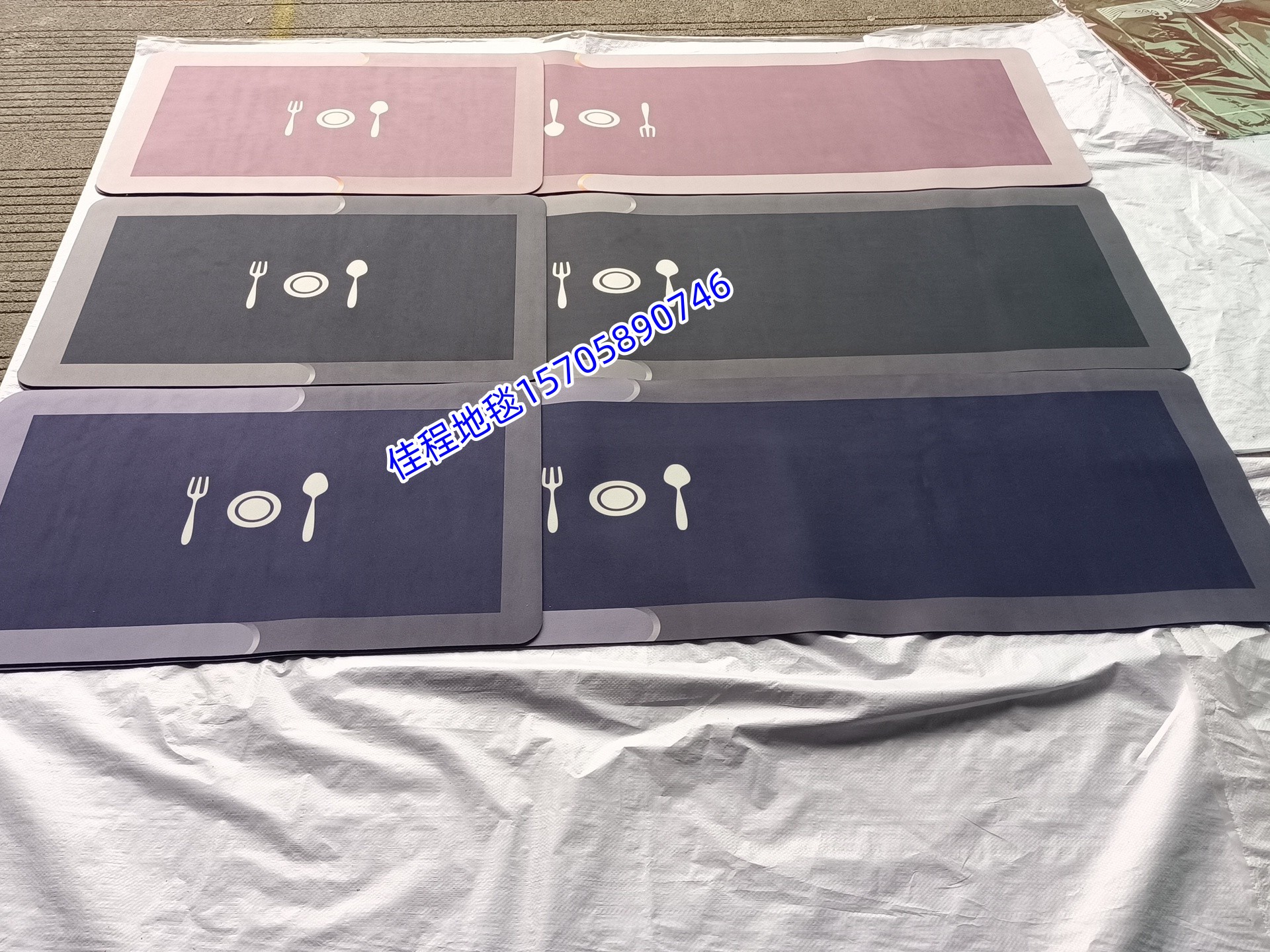 2.5mm thick soft diatom mud printed floor MATS, carpets, kitchen MATS, quick-drying floor MATS, bathroom floor MATS, kitchen anti-slip floor MATS, floor MATS, door MATS, multiple patterns, good product quality, 38*58+38*118 pic 7